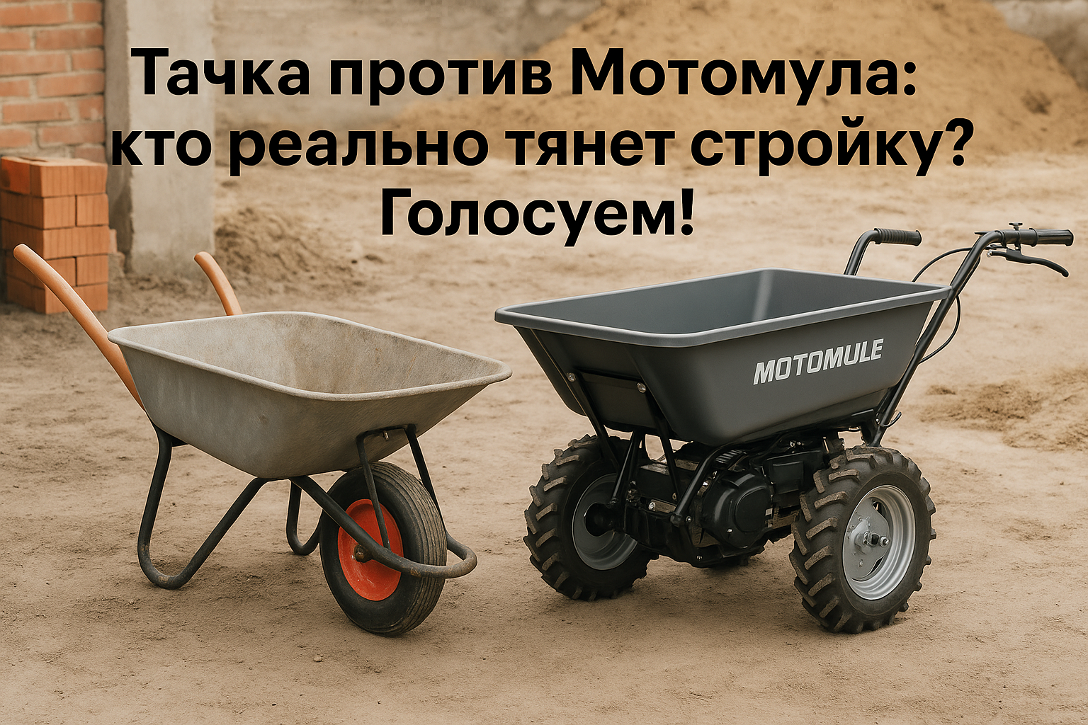 Тачки или мотобуры: как выбрать строительную технику для максимальной эффективности на стройке?
