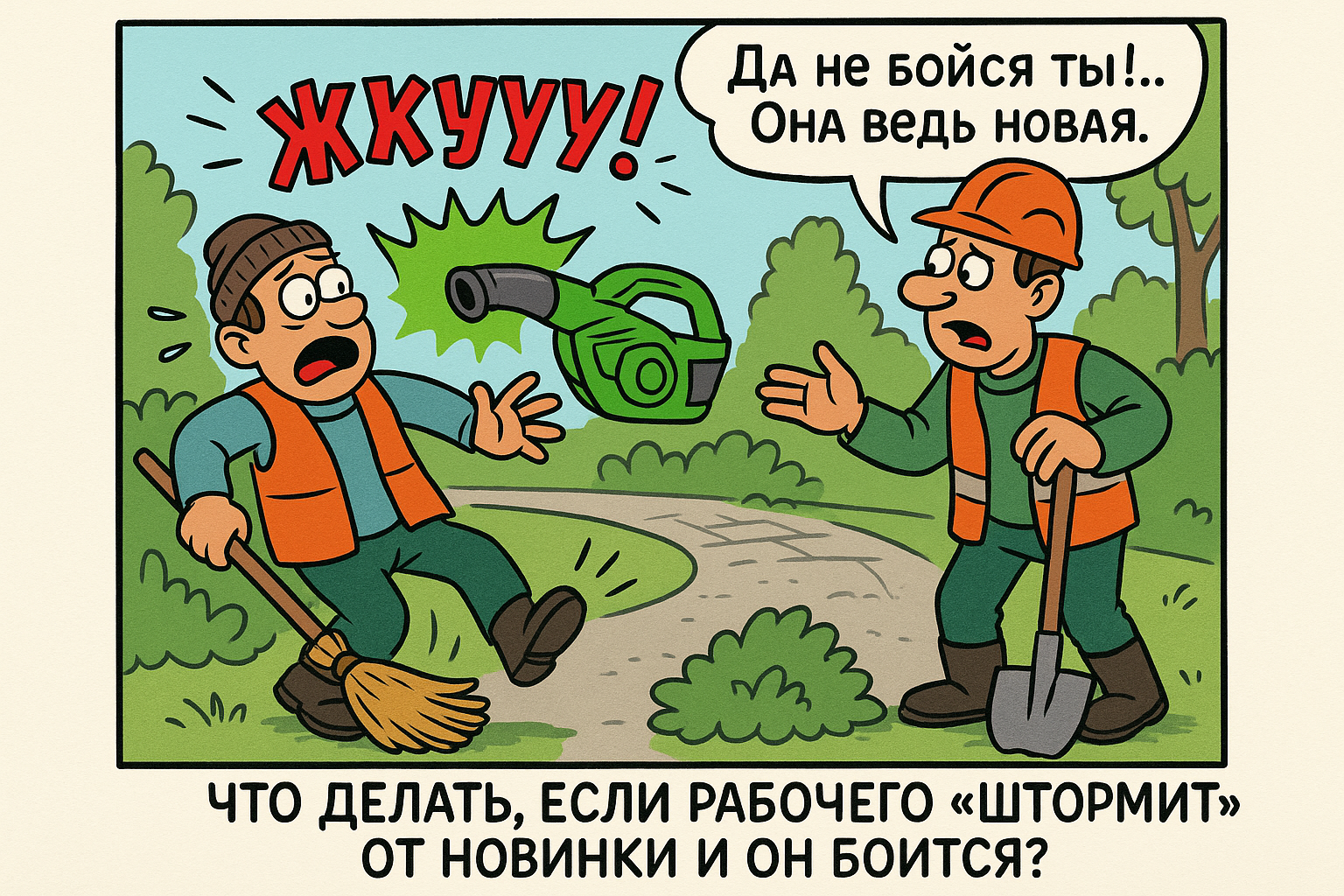 Что делать, если рабочего «штормит» от новинки и он боится?