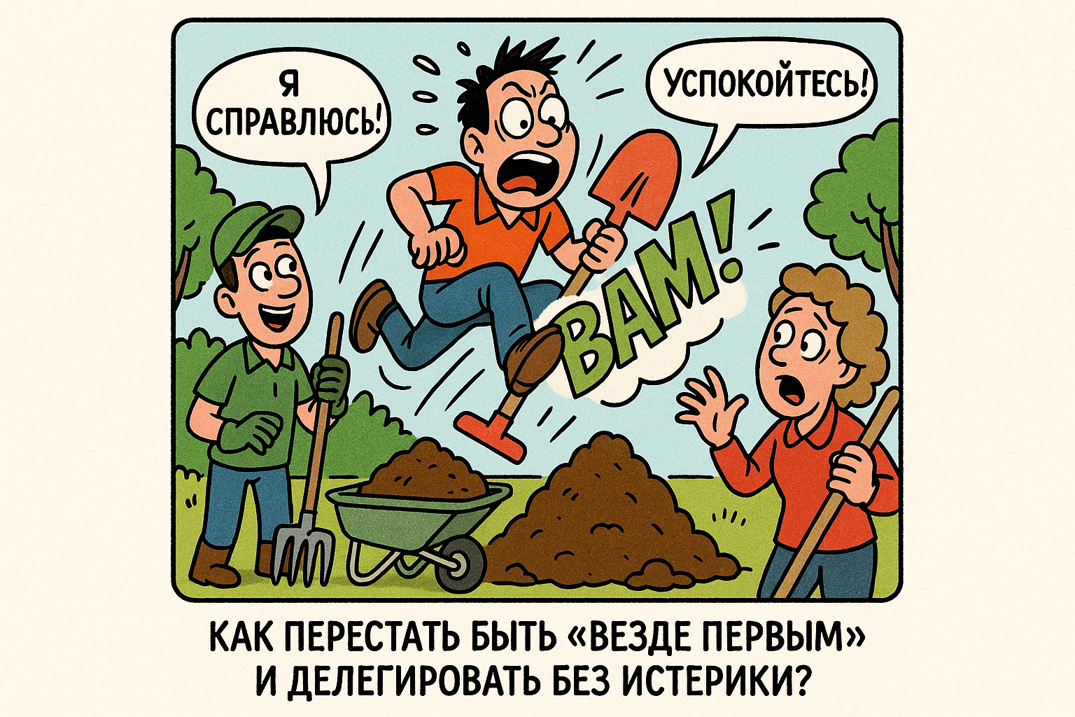 Как перестать быть «везде первым» и делегировать без истерики?