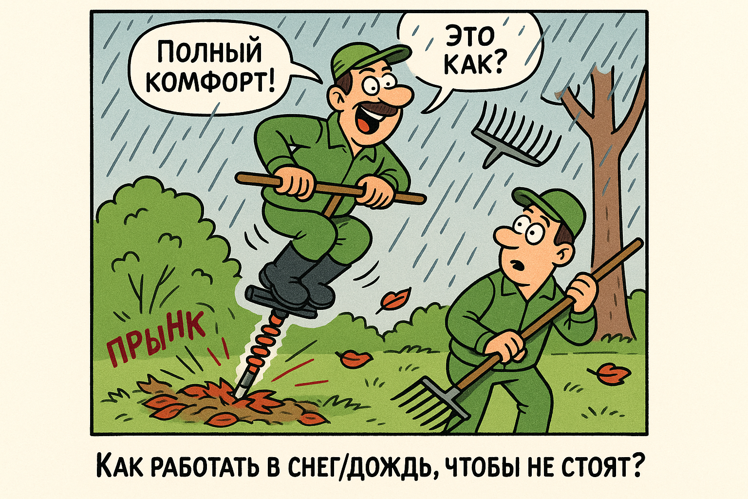 Работа мини-думперов в сложных погодных условиях для ЖКХ.