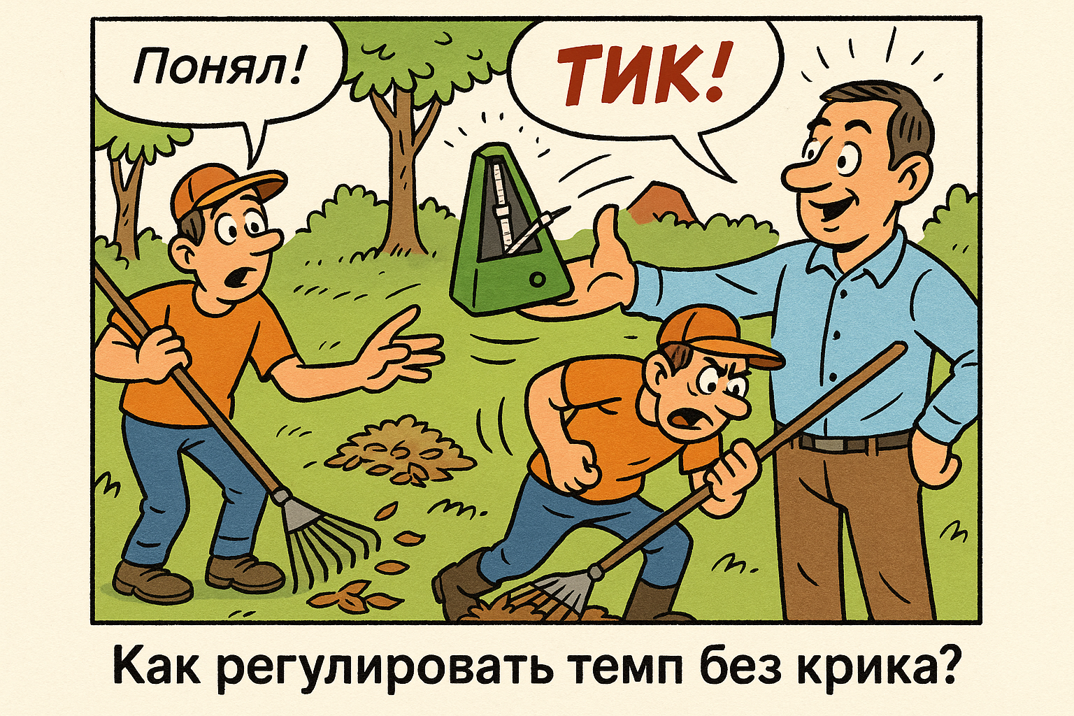 Как регулировать темп без крика на объектах ландшафтных работ — техника Помодоро и спокойная коммуникация (2025)